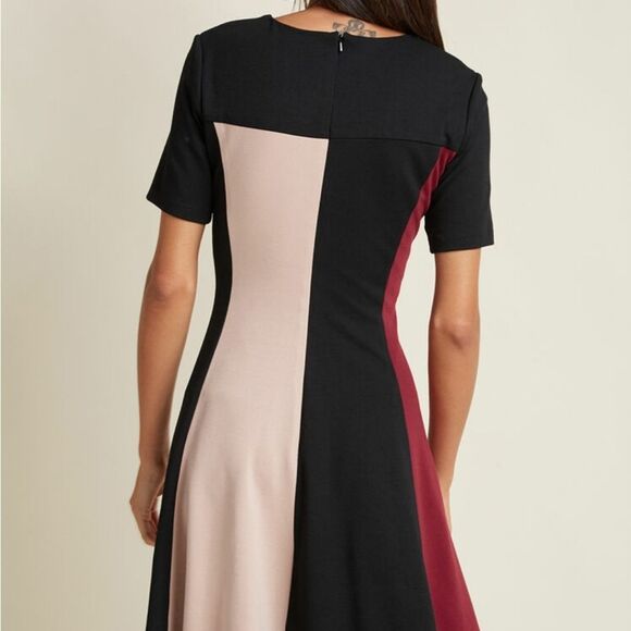 Modcloth Hutch  A-line Color Block Dress - Picture 2 of 14